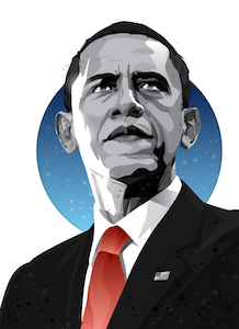 Barack Obama barack change chicago white sox harvard illustration obama portrait president senator usa