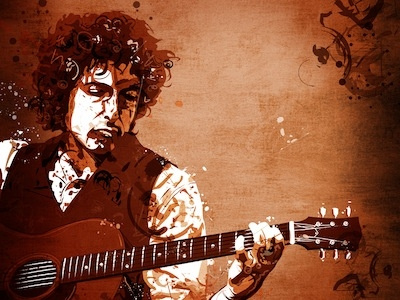 Bob Dylan american art bob dylan digital folk guitar illustration music rolling stone singer zimmerman
