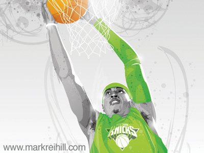 Carmelo Anthony america art basketball carmelo anthony denver digital hoop illustration knicks melo nba new york new york knicks portrait