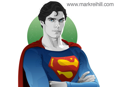 Superman cape christopher reeve dc comics illustration krypton kryptonite man of steel portrait smallville superman