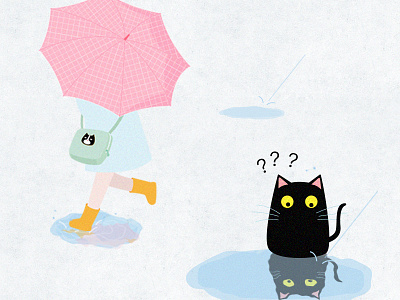 It`s raining today illustrations