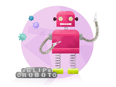 My toy robot illustrations