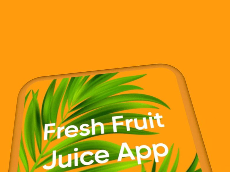 Fresh Juice Shop App Animation 🥥🥝🍉