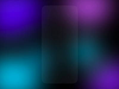 Animation of banking app in blurry dark theme 🟣 2020 trend aftereffects animation app bank banking blur blurry clean colorful ui wallet
