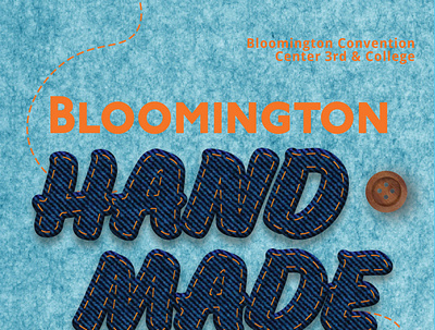 Bloomington Handmade Market Poster branding design graphic design illustration illustrator poster typography
