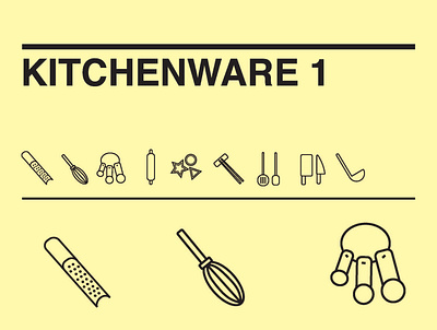 Kitchenware Pictogram 1 ai design graphic design illustrator logo pictogram vector