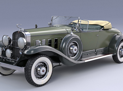 1930 Cadillac V-16 Roadster 3d 3d modelling car design cars digital 3d game art hard surface maya nft vintage vintage cars