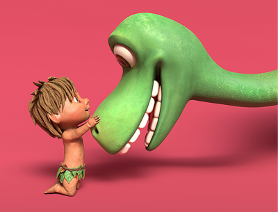 The Good Dinosaur 3d 3d modelling blender character character design digital 3d dino dinosaur disney fan art maya nft pixar