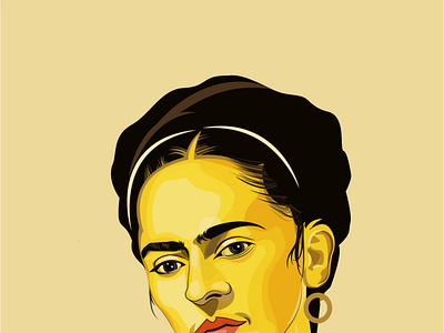 Vector portraits- Frida