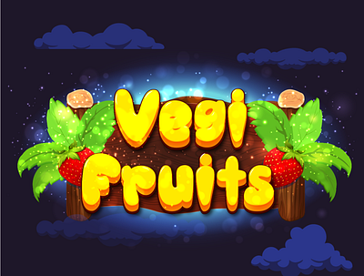 Vegifruits game cover image 2d game casual game cover image game art game ui ux
