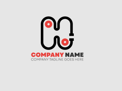 "H" logo for tech company logo logo design text logo