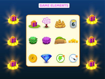 2d game elements design