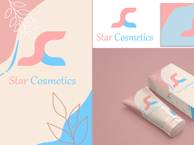 Star Cosmetics branding cosmetic design hand drawn logo minimal modern logo