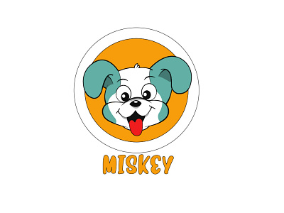 Misky Pet Logo deawing designer hand drawn logo designer mascot minimal pet logo pet mascot