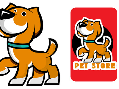 Cute Pet Mascot Logo animal animal mascot cute cute pet cute pet logo design dog dog logo dog mascot drawing hand drawn logo mascot pet logo pet mascot