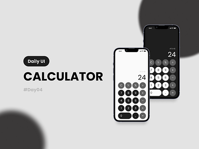 Calculator Mobile UI Design #dailyui #day4