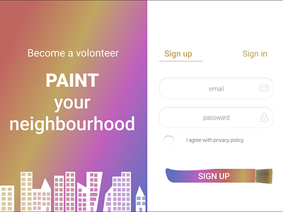 Sign up page #DailyUI
