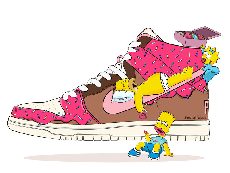 nike shoes vector art