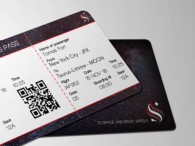 Boarding pass for SPACED spacedchallenge