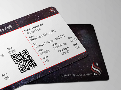 Boarding pass for SPACED