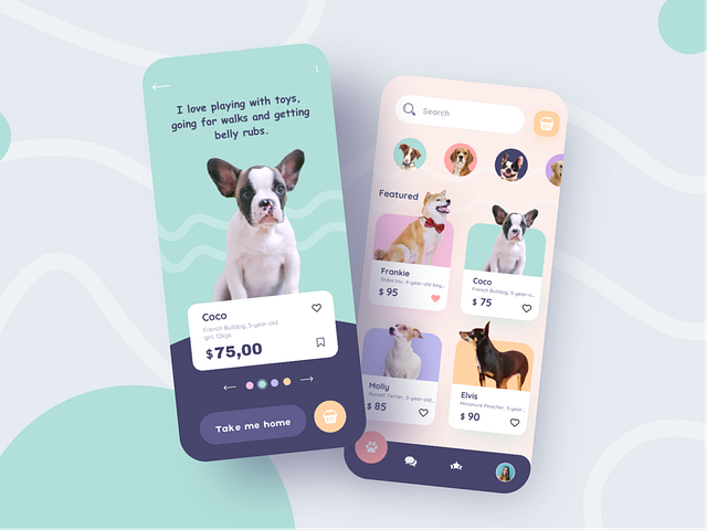 Pet Shop Mobile App Design by Dannniel for Marcato Studio on Dribbble