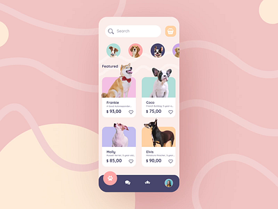 Sound on! --- Pet Shop App Animation after effects animation app design interaction interface mobile ui ux
