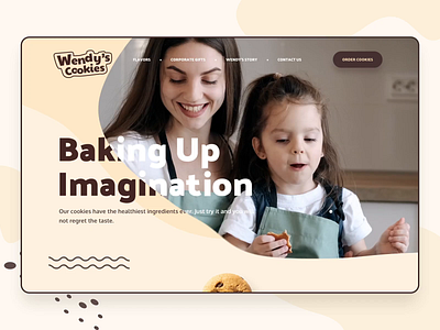 Wendy s Cookies Website after effects animation design interaction interface ui ux web website