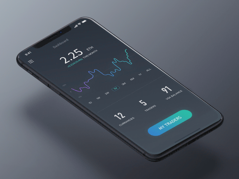 Crypto Trading App app bitcoin cryptocurrency interface market mobile platform ui wallet