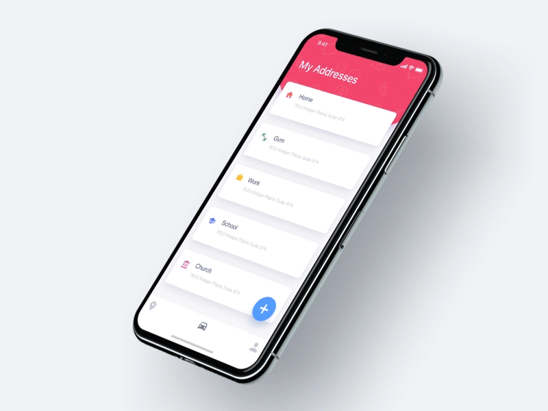Floating Button Concept after effects animation clean floating button gif motion mobile app ios designs xd ae ui ux plus
