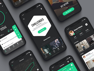 Fitbit Fitness Workout Mobile App UI/UX Design