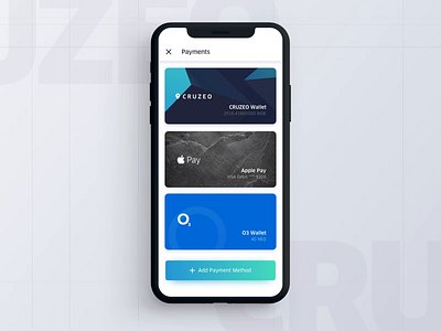 Payments - Ridesharing App animation app credit card interaction interface method mobile payment uber