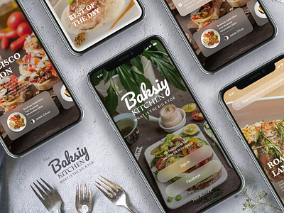 Food App app cooking food interface livestreaming mobile recipe ui