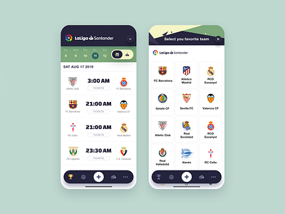 Football Soccer Live Score Mobile App UI/UX Design app design feed football league live livestream match mobile news player score soccer team ui ux video