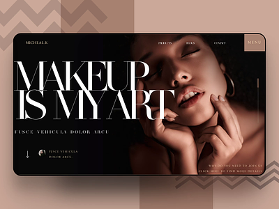 Beauty Skincare Cosmetics Makeup Website Design and Animation animation beauty cosmetics design interface landing page makeup motion skincare ui uiux web website