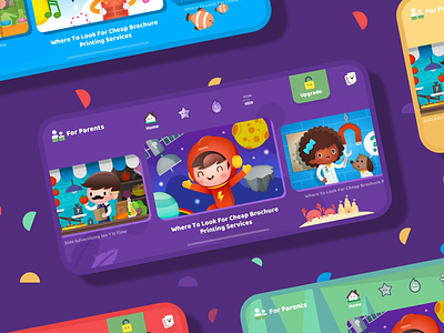 Papumba Academy - educational app for kids app child children color fun game interface kid learning mobile theme ui ux