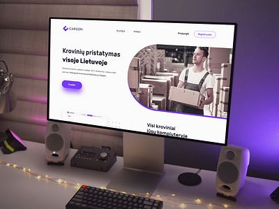 „Cargon“ puslapio dizainas alius design levinskas uiux web