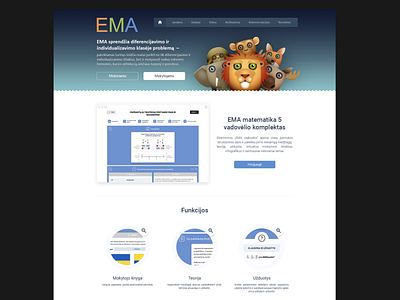 EMA process alius cechas design levinskas page school ui uiux web