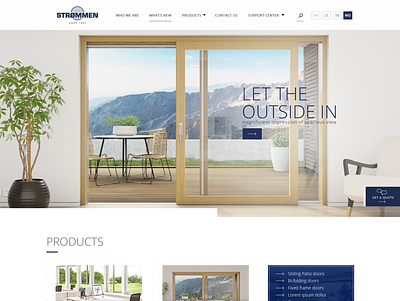 Strommen web page design alius cechas clean design door levinskas sliding ui uiux web windows