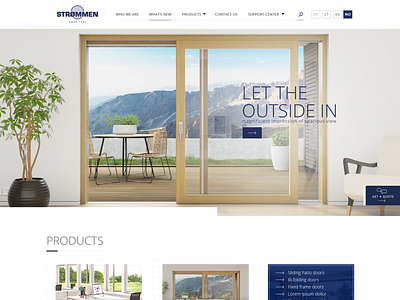 Strommen web page design