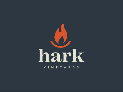 Hark Vineyards Logo branding illustration logo design packaging typogaphy virginia vineyard