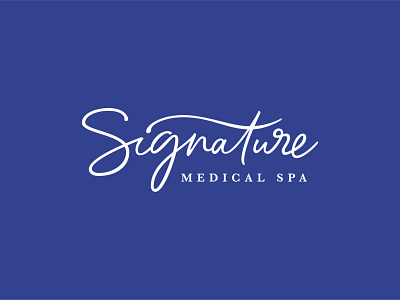 Signature Medical Spa branding logo logo design typogaphy