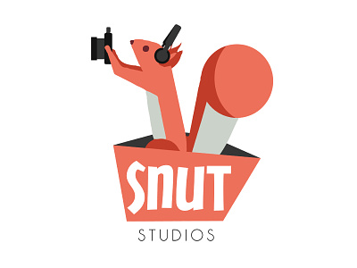 Logo Snut Studio video & son animal ecureuil logo photo squirrel studio video