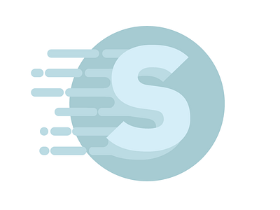 S Monogram logo monogram s teal wordmark