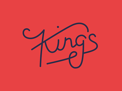 King's graphic design handlettering logo logotype typography