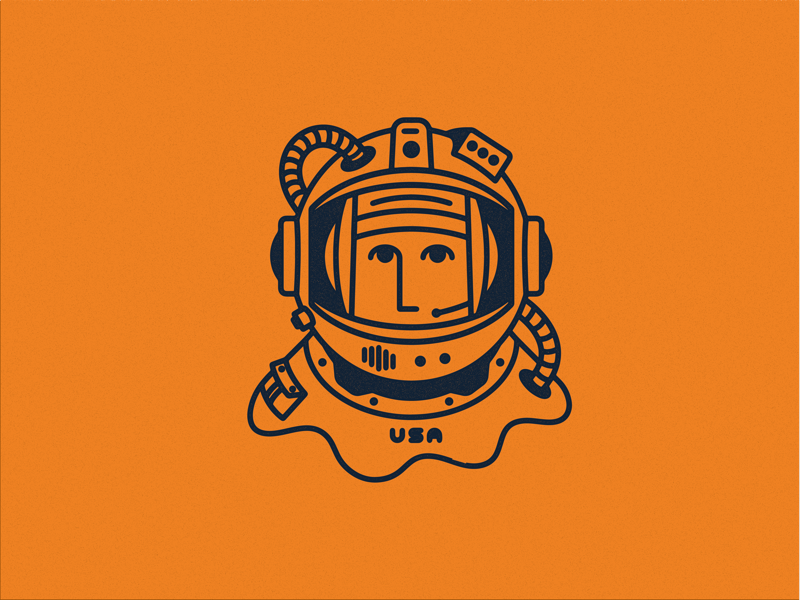 Space Dude by Colby Walls on Dribbble