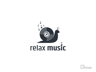 relax music branding design icon logo music