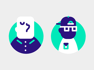 Art Patrons characters icons illustration people vector