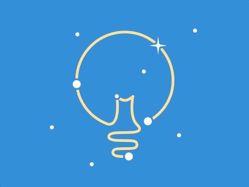 CSS animated constellation icon animated css icon
