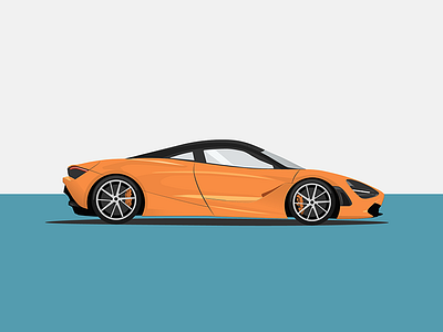 McLaren 720S Illustration auto automotive car illustrator mclaren tracing