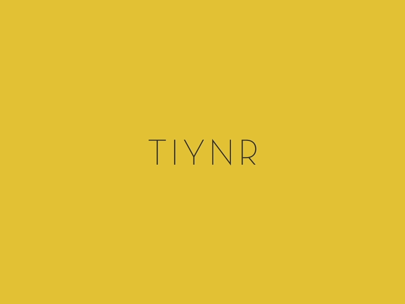TIYNR animated animation bouncy type type animation typography